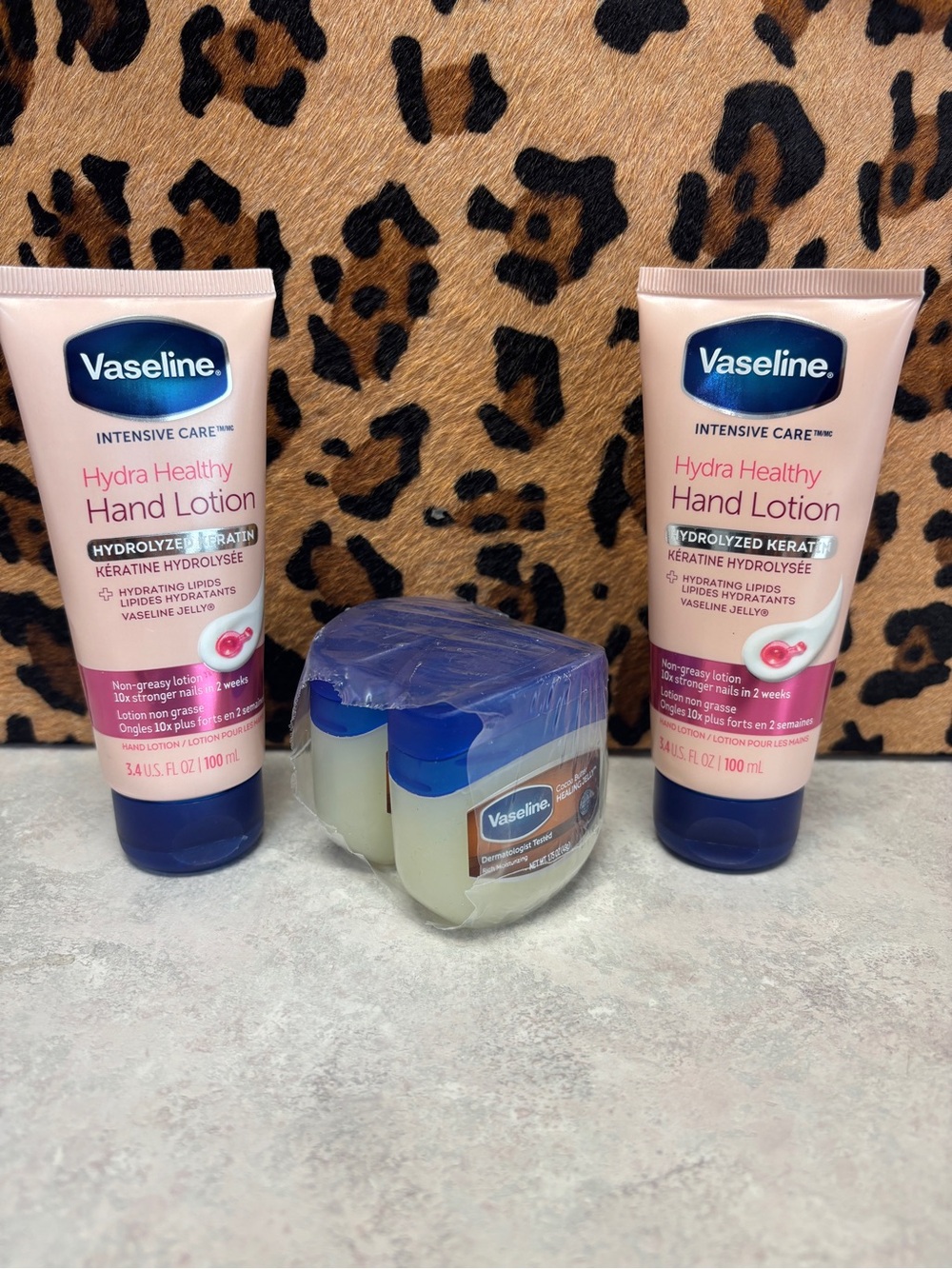 Vaseline Bundle Hydra Healthy Hand Lotion & Cocoa Butter Healing Jelly - NEW